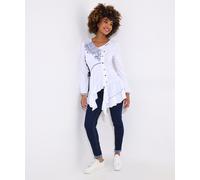 Joe Browns Women's Frilled Hem Embroidered V-Neck Tunic