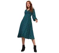Joe Browns Women's Geometric Print Long Sleeve Midi Dress, Green, 8