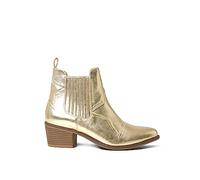 Joe Browns Women's Gold Metallic Western Ankle Boots, Gold, 4