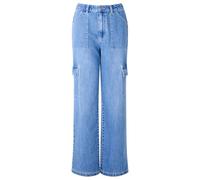 Joe Browns Women's High-Waisted Cargo Jeans, Blue, 16