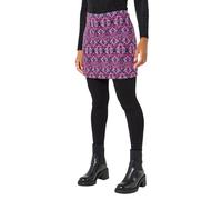 Joe Browns Women's Jacquard Kaleidoscope 2 in 1 Skirted Leggings Casual Pants, Purple, 10