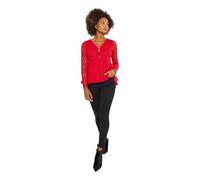 Joe Browns Women's Jersey Lined Stretchy Lace Top Blouse, Red, 10