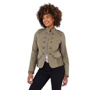 Joe Browns Women's Khaki Military Style Lace Trim Jacket, 8