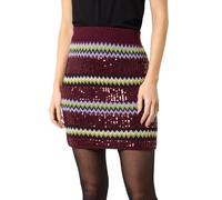 Joe Browns Women's Knitted Sequin Mini Skirt, Regular, Purple, UK 10