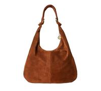 Joe Browns Women's Knotted Italian Suede Hobo Slouch Bag Handbag, Tan