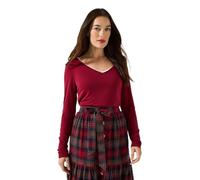 Joe Browns Women's Lace Trim V-Neck Jersey Top Blouse (Pack of 1)