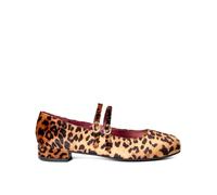 Joe Browns Women's Leopard Lou Double Strap Mary Jane Flat Shoes, Animal, UK 5