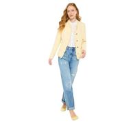 Joe Browns Women's Lined Frayed Edged Bouclé Jacket, Regular, Yellow, UK 18
