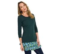 Joe Browns Women's Long Sleeve Autumn Cosy Tunic Top Shirt, Green, 10