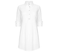 Joe Browns Women's Longline Pintuck Tab Sleeve Shirt Tunic, White, 16