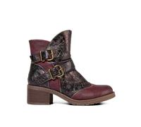 Joe Browns Women's Metalic Swirl Pattern Ankle Boots, Regular, Purple, UK 3