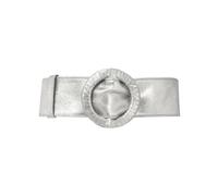 Joe Browns Women's Metallic Soft Leather Retro Glam Waist Belt, Silver, Large (16-18)