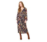 Joe Browns Women's Mirror Trim Boho Floral Maxi Dress, Navy, 12
