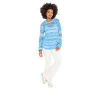 Joe Browns Women's Open Knit Long Flared Sleeve Jumper, Regular, Blue, UK M