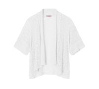 Joe Browns Women's Popcorn-Knit Open Edge Cardigan, Regular, White, UK One Size