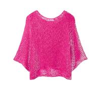 Joe Browns Women's Popcorn-Knit Throw-Over Cover Up, Regular, Pink, UK One Size