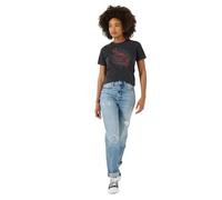 Joe Browns Women's Rose Graphic Print Tee, Regular, Grey, UK 22