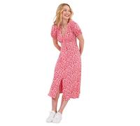 Joe Browns Women's Rose Print Midi Dress, Red, 18