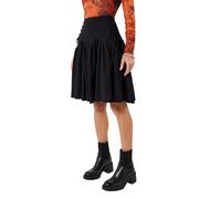 Joe Browns Women's Ruffle Lace-Up Side Mini Skirt, Regular, Black, UK 8