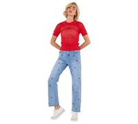 Joe Browns Women's Slim Straight Fit Floral Embroidered Jeans