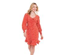 Joe Browns Women's Spotted Tie Neck Mini Dress, Red, 16