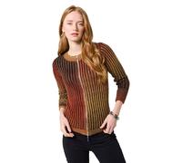 Joe Browns Women's Textured Ribbed Zip Up Cardigan Sweater, Orange, 16