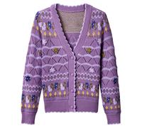 Joe Browns Women's V-Neck Floral Cardigan Sweater, Purple, 14