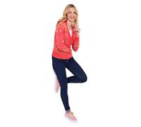Joe Browns Women's V-Neck Floral Cardigan Sweater, Coral, 14