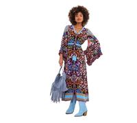 Joe Browns Women's Vibrant Butterfly Border Print Maxi Dress, Black, 8