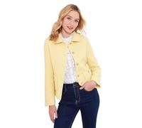 Joe Browns Women's Vintage Inspired Collared Tweed Jacket, Yellow, 16
