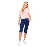 Joe Browns Women's Vintage-Inspired Crew Neck Short Sleeve Cardigan Sweater, Blush, 14