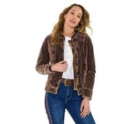 Joe Browns Womens Vintage-inspired Velvet Jacket, Brown, 16 UK