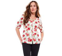 Joe Browns Women's Vintage Rose Pintuck Blouse, Red, 12