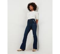 Joe Browns Womens Vintage Wash High Waisted Button Pocket Jeans, Indigo, 12 UK
