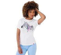 Joe Browns Women's Zebra Graphic Short Sleeve T-Shirt, White, 16