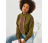 Joe Browns Zip Up Funnel Neck Sweater In Khaki Khaki 8