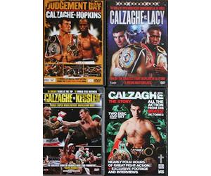 JOE CALZAGHE 4 x dvd Boxing Collection 10 hours! CALZAGHE VS KESSLER / CALZAGHE VS LACY / CALZAGHE - THE STORY / JUDGEMENT DAY - CALZAGHE VS HOPKINS