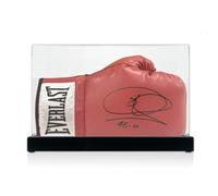 Joe Calzaghe Signed Red Boxing Glove. Display Case