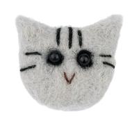 JOE COOL Clutch Pin Brooch Cat Made with Felt