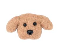 JOE COOL Clutch Pin Brooch Dog Made with Felt