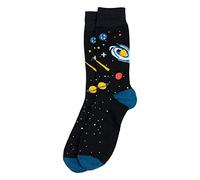 JOE COOL Men’s Space Socks - Outer Space Planet & Astronomy Novelty Cotton Rich Socks - Galaxy Stars Design - One Size UK 8-11 - Science Gift for Men