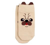 JOE COOL Socks cotton & spandex ankle pug light brown