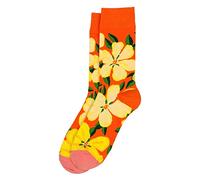 JOE COOL Socks cotton & spandex big bloom orange