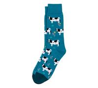 JOE COOL Socks cotton & spandex friesian cow teal blue