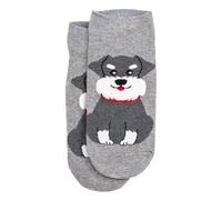 JOE COOL Unisex Cotton Blend Ankle Socks with Schnauzer Motif