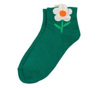 JOE COOL Unisex Cotton Spandex Ankle Socks with a Bold Big Flower Pattern