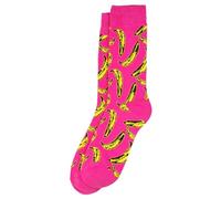 JOE COOL Unisex Cotton Spandex Socks Andy Warhol Banana Pink