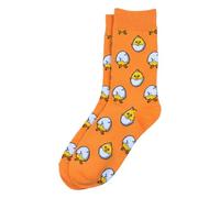 JOE COOL Unisex Cotton Spandex Socks "Don't Count Your Chicken Before They Hatch" in Yellow