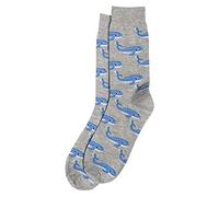 JOE COOL Unisex Cotton Spandex Socks Friendly Whale in Blue