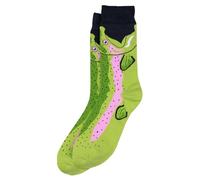 JOE COOL Unisex Cotton & Spandex Socks Pike Fish Motif in Green